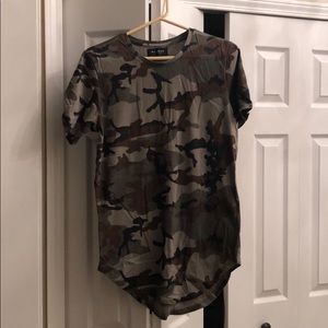 Camo elongated T-shirt